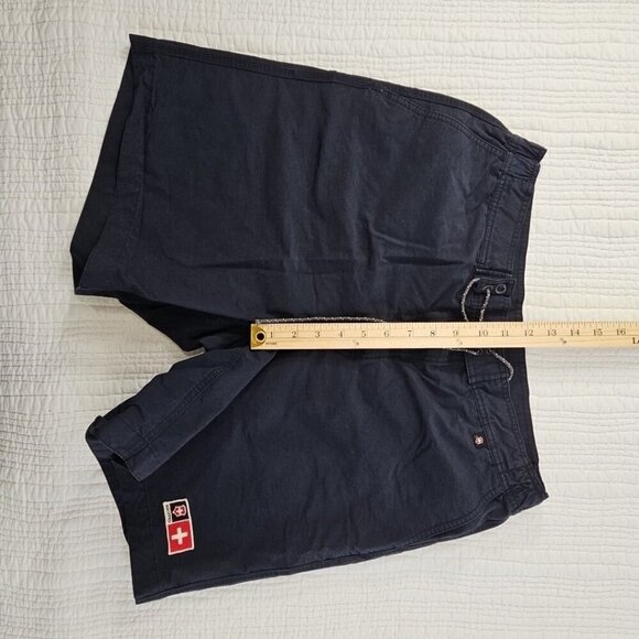 Victorinox Swiss Army Knife Cargo Board Shorts Men's Large Navy Blue 7" Inseam - Picture 5 of 13